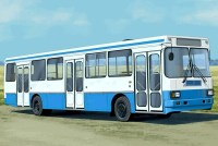 Масштабная модель 1:43 Отечественный автобус МАРЗ-52661 с журналом №78 (Наши Автобусы. Modimio)