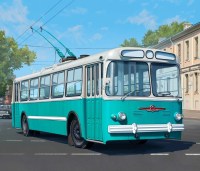 Масштабная модель 1:43 Советский троллейбус ЗиУ-5Г с журналом №83 (Наши Автобусы. Modimio)