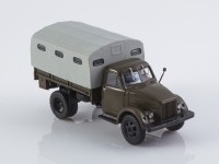 Масштабная модель 1:43 Грузопассажирское такси 4х2 Горький-51Р, с тентом, хаки, Автоистория (АИСТ)
