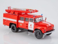 Масштабная модель 1:43 Автомобиль насосный рукавный АНР-127Б (130), АНР-40 (130), на шасси автомобиля 4х2 ЗиЛ-130, Иваново,  ПЧ №4, Автоистория (АИСТ)