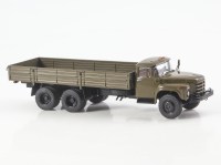  Масштабная модель 1:43 Трехосный дизельный бортовой грузовик 6х4 ЗиЛ-133ГЯ, хаки, Автоистория (АИСТ)