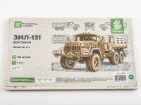 Сборная деревянная модель 1:43 Советский полноприводный грузовик 6х6 ЗиЛ-131 (Baumi)