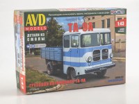 Сборная модель 1:43 Мелкосерийный бортовой автомобиль Тарту ТА-9А на шасси Горький-52 (AVD Models, смола)