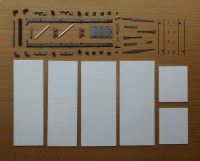 Сборная модель 1:43 Двухосный низкорамный изотермический прицеп-фургон на шасси МАЗ-837310-1010 (Клен)