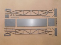 Сборная модель 1:43 Одноосный полуприцеп-сантехкабиновоз ПЭ-1209 (Клен)