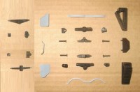 Сборная модель 1:43 Трехосный советский прицеп-тяжеловоз ЧМЗАП-5208 для перевозки спецтехники (Клен) 