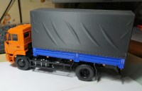 Сборная модель 1:43 Тент высокий для двухосного грузовика Камский-43253, от SSM AVD Models, Автоистория, АИСТ (Клен)