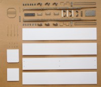 Сборная модель 1:43 Трехосный изотермический полуприцеп-фургон Тонар R3-16, модель -97855, длина 16,5 метров, для современных седельных тягачей (Клен)