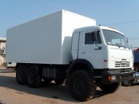 Сборная модель 1:43 Изотермический фургон, длина 6,2 м, высота 2,5 м для трехосных грузовых автомобилей -43118, -53212, -53215, -65115, прицепа -8332 от SSM, AVD, АИСТ, ПАО КАМАЗ (Клен)