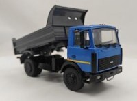 Масштабная модель 1:43 Советский двухосный самосвал МАЗ-5551 с журналом №126 (Легендарные грузовики СССР)