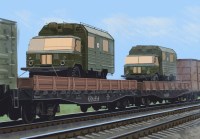 Масштабная модель 1:87 Железнодорожный вагон-платформа 13-401 с журналом Спецвыпуск №7 (Наши Поезда. Modimio)