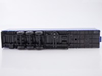 Масштабная модель 1:43 Трехосный бортовой полуприцеп с тентом (шторный) НефАЗ-93341, синий, Автоистория (АИСТ) для ПАО КАМАЗ