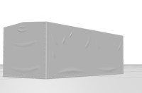 Сборная модель 1:43 Тент высокий для трехосного грузовика Камский-53215, двухосного прицепа из Нефтекамска-8332 (Клен)