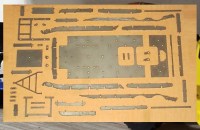 Сборная модель 1:43 Трехосный советский прицеп-тяжеловоз ЧМЗАП-5208 для перевозки спецтехники (Клен) 