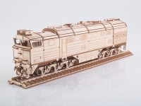 Сборная деревянная модель 1:43 Советский двухсекционный тепловоз 2ТЭ116 (Baumi)