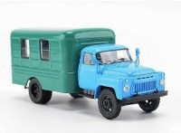 Масштабная модель 1:43 Грузовой фургон ЛуАЗ-37031 на шасси Горький-52 с журналом №119 (Легендарные грузовики СССР)