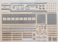 Сборная модель 1:43 Американский полуприцеп-тяжеловоз Lowboy с отстегивающимся гуськом (Клен) 
