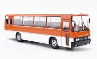  Масштабная модель 1:43 Междугородний автобус Икарус-256, красный, белый, с журналом №31, перевыпуск 2026 г. (Наши Автобусы. Modimio)
