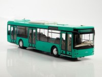 Масштабная модель 1:43 Современный городской автобус МАЗ-203 с журналом №42 (Наши Автобусы. Modimio)