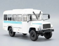 Масштабная модель 1:43 Полноприводный автобус -39766 с журналом №80 (Наши Автобусы. Modimio)