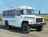 Масштабная модель 1:43 Полноприводный автобус -39766 с журналом №80 (Наши Автобусы. Modimio)