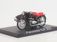 Масштабная модель 1:24 Мотоцикл Pannonia TLF 250 с коляской Duna, с журналом №81 "Наши Мотоциклы" (MODIMIO Collections)