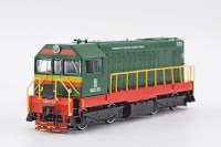 Масштабная модель 1:87 Чехословацкий маневровый тепловоз с электрической передачей ЧМЭ2-303 с журналом №29 (Наши Поезда. Modimio)