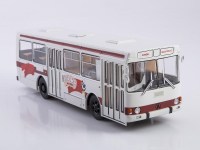 Масштабная модель 1:43 Передвижное кафе-столовая ЛАЗ-4969 с журналом Спецвыпуск №9 (Наши Автобусы. Modimio)