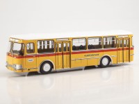 Масштабная модель 1:43 Перронный (аэродромный) автобус -677П с двусторонним расположением дверей, с журналом Спецвыпуск №15 (Наши Автобусы. Modimio)