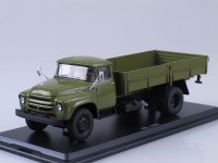  Масштабная модель 1:43 Двухосный бортовой автомобиль 4х2 ЗиЛ-130Г, ранняя облицовка радиатора, хаки, Start Scale Models (SSM)