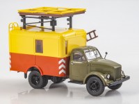 Масштабная модель 1:43 Аварийная машина ремонта контактной сети ТВ-3 (51А) на шасси 4х2 Горький-51А, Start Scale Models (SSM)