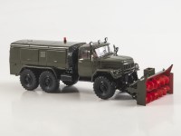 Масштабная модель 1:43 Шнекороторный снегоочиститель ДЭ-210(131) на шасси автомобиля 6х6 ЗиЛ-131, хаки, Start Scale Models (SSM)