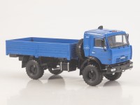 Масштабная модель 1:43 Двухосный полноприводный бортовой автомобиль 4х4 КамАЗ-4326, синий, Start Scale Models (SSM)